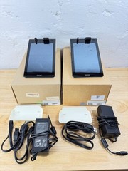 Lot of 2 Poynt P3301 Smart Terminals Wireless Credit Card Readers w Accessories