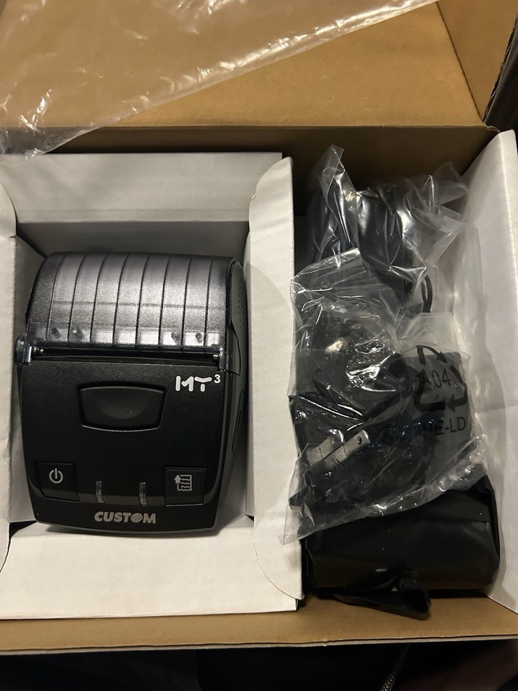 CUSTOM MY3 USB Bluetooth Portable Black POS Printer 911CR01014FA33 MPN