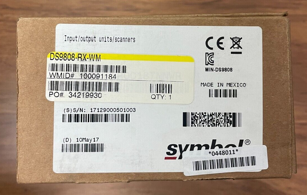 New Symbol DS9808 DS9808-SR00187NNWR Barcode Scanner