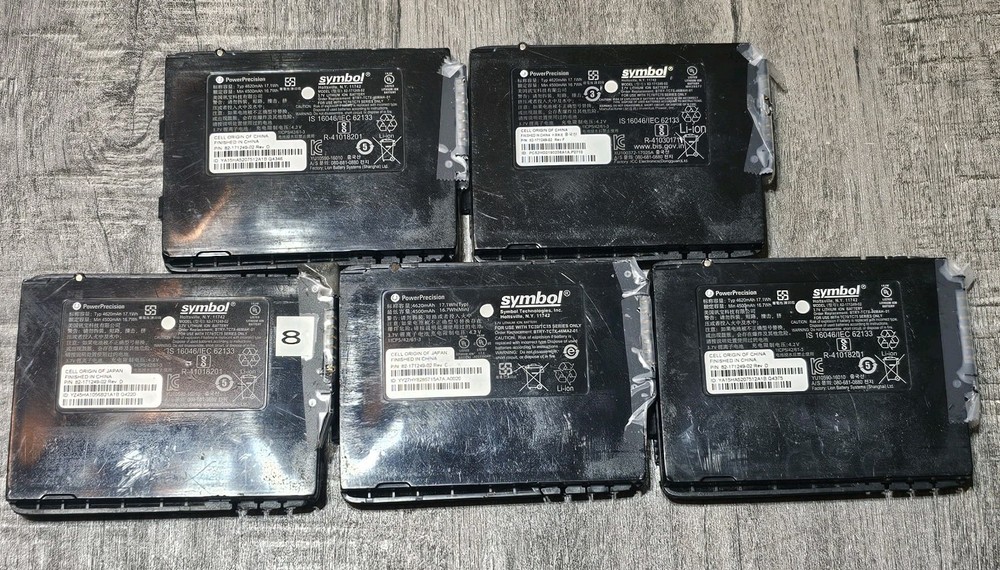 Lof Of 5 Symbol Battery 82-171249-02 for Motorola TC70 TC75 TC77 BTRY-TC7X