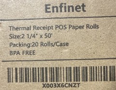 2 1/4 x 50 Thermal Paper 5 Rolls Credit Card & Cash Register POS Receipt Paper