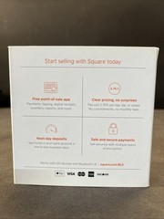 Square Contactless Credit Card and Chip Reader 1st Gen Version One White New