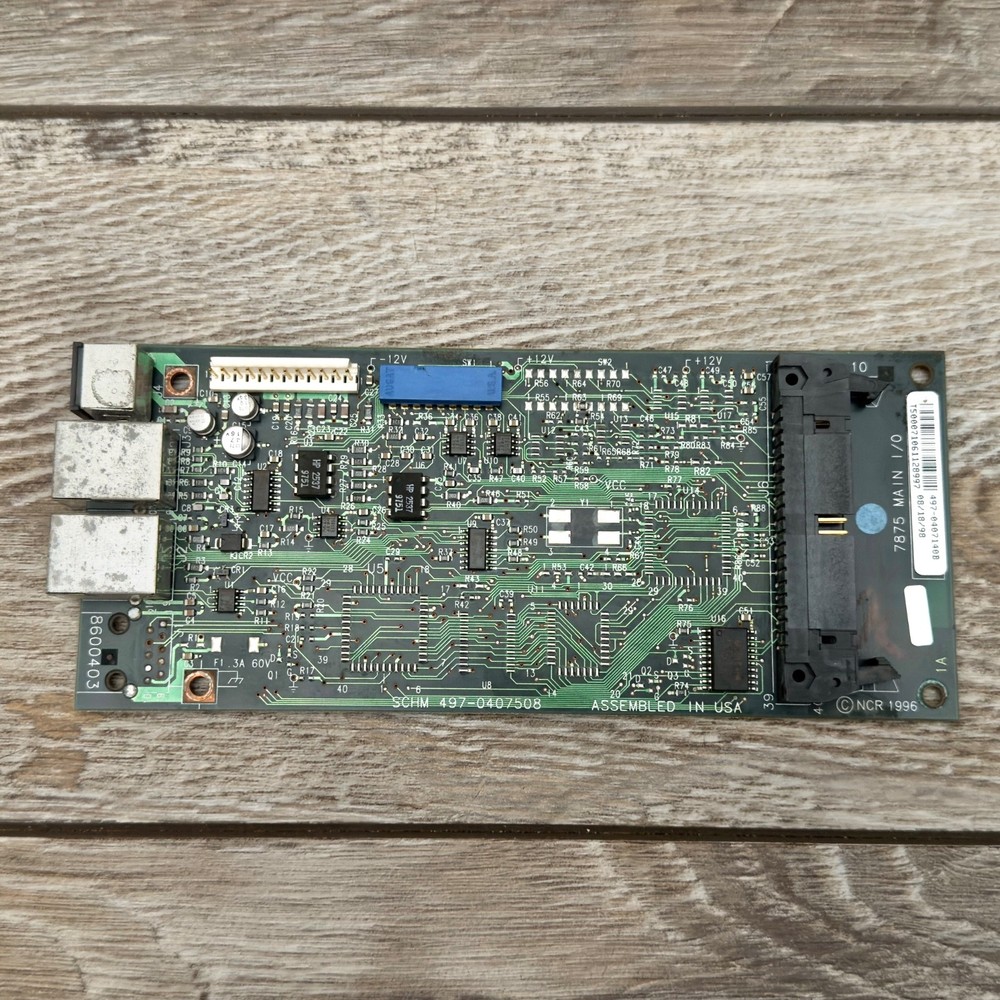 NCR Realscan POS 7875 Scanner Scale Main I/O Circuit Board Tested