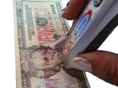 2 in 1 Mini Counterfeit Money Detector Tester Dollar Bill Fake Currency Checker