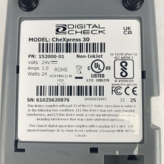 Digital Check Chexpress 30 Check Scanner Tested No AC Adapter