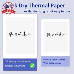 100 Sheets US Letter Size Thermal Paper, 8.5 x 11 Inch Thermal Printer Paper for