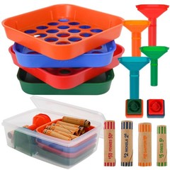 Coin Sorter Trays & Counter Tubes, Coin Roller Crimping Tool + 60 Assorted Wrapp