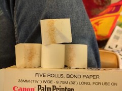 Canon Palm Printer Paper Rolls, 4 Rolls, 32′ x 1.5″ New in box X5246-C Vintage