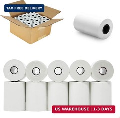 (10 Rolls – 50 GSM) 2 1/4 x 85 Thermal Paper Receipt Rolls 2.25 x 85 ft, POS/Cas
