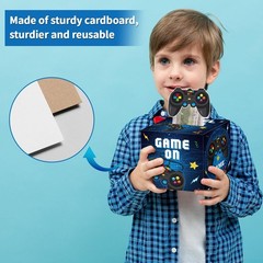 Birthday Money Box for Cash Pull Video Game Theme Surprise Gift Dispenser