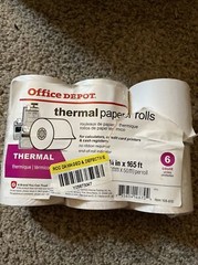 Office Depot Thermal Paper Rolls 2 1/4” X 165’