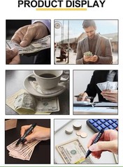 Money Bill (2 Counterfeit Pens) – Counterfeit Bill Detector Pen with Upgraded