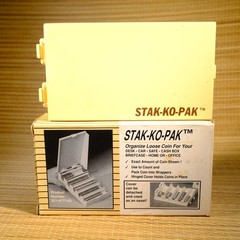 VINTAGE Stak-Ko-Pak Coin Change SORTER Holder MMF Industries Made USA