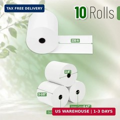 Mr. Pen- Thermal Paper Receipt Rolls, 10 Pack, 3-1/8″ (80mm) x 230 ft, 48 GSM Pr