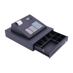 39 Keys Wired Lockable Electric Thermal Cash Register w/ Drawer for Catering US