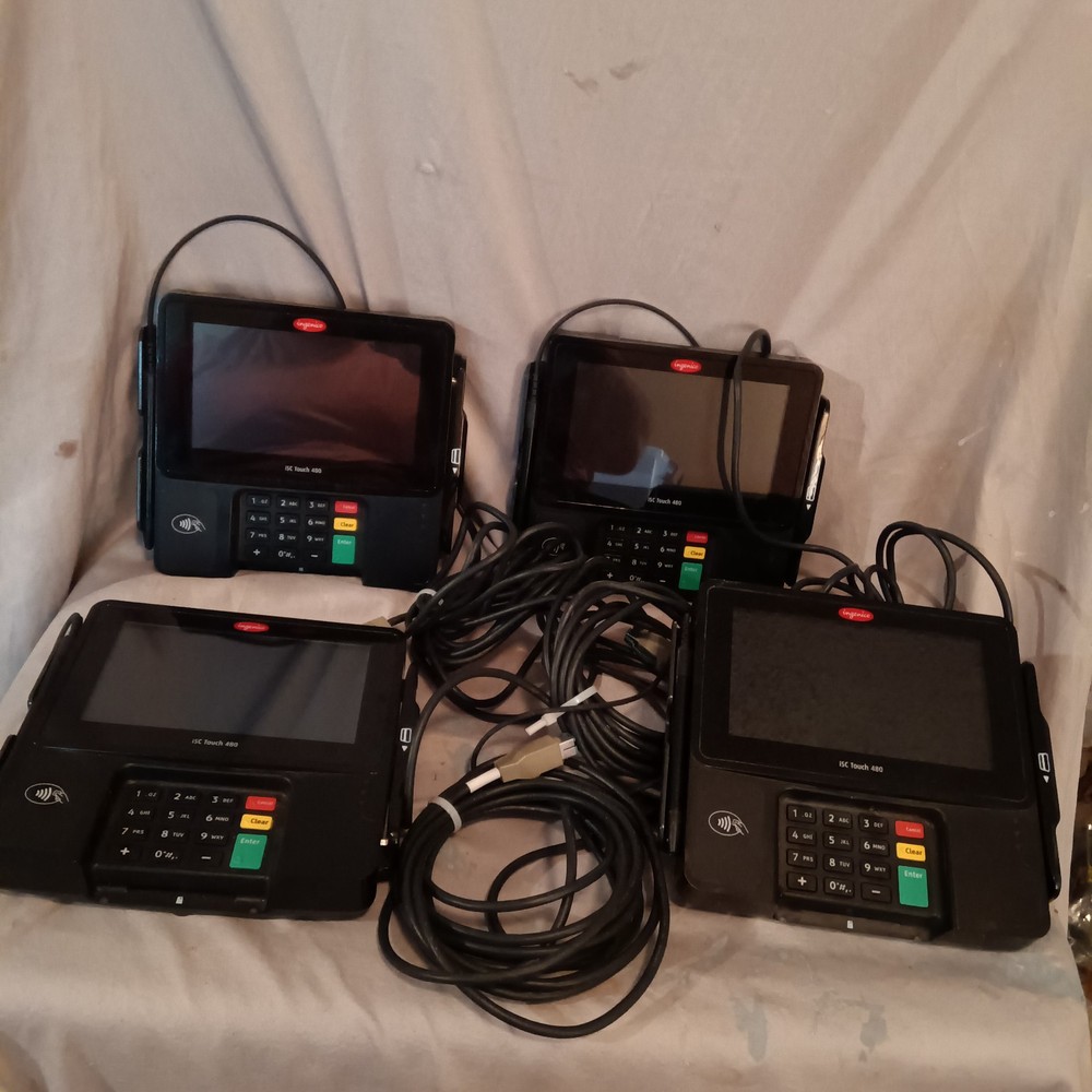 Ingenico iSC Touch 480 Card Payment Terminal Lot Of 4