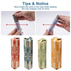 Accurate Coin Counter Sorter Tube Creative 5-in-1 Clear Change Counting Machine