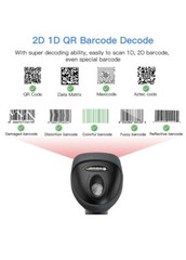 Eyoyo Wired 1D QR 2D Barcode Scanner Bar Codes Reader Image Automatic Scanning