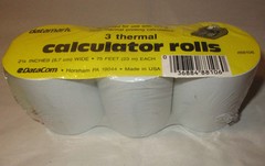 Vintage Datamark 3 Thermal Calculator Rolls 2,1/4 inches x 75 feet each #88106