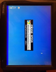 Micros Workstation 5A System Touchscreen POS Terminal Windows CE 6.0 Stand+Power
