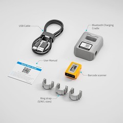 NETUM XR700 Wearable 2D Ring Barcode Scanner with Display, Scanner w/NFC, IP68