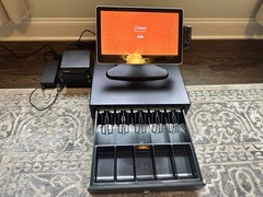 Toast Flex 14″ POS Terminal System Bundle Cash Drawer Receipt Printer Card Tap