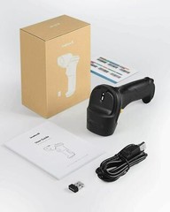 Inateck Wireless Barcode Scanner Reader 2.4GHz+USB Auto Induction w Free Stand