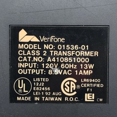 Verifone MODEL 01536-01 Power Supply for TRANZ 330/380
