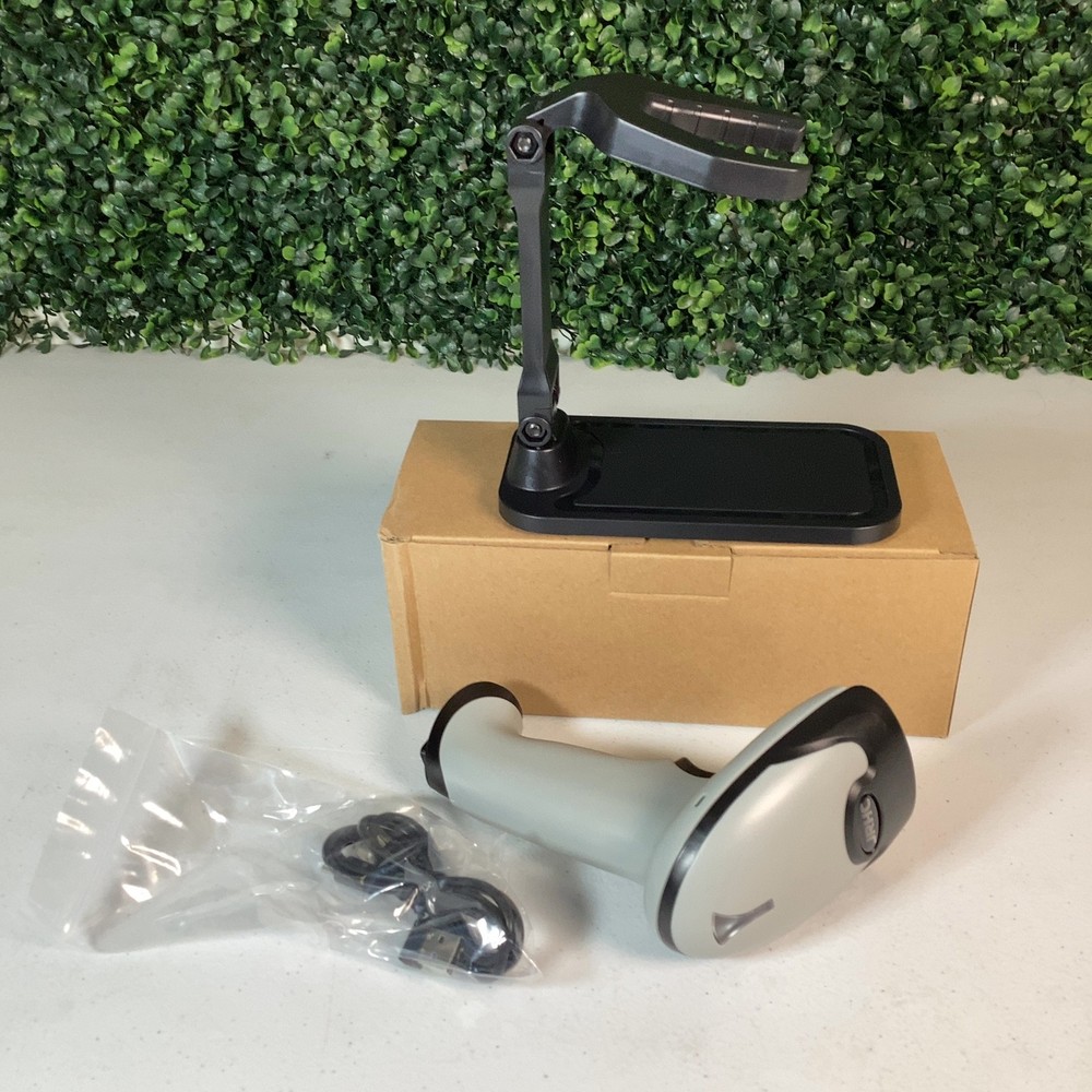 JRHC HC-651WL Wireless 1D Laser Barcode Scanner Set