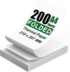 100 Sheets A4 Thermal Paper 8.27×11.69′ Thermal Paper(210 x 297 mm Portable