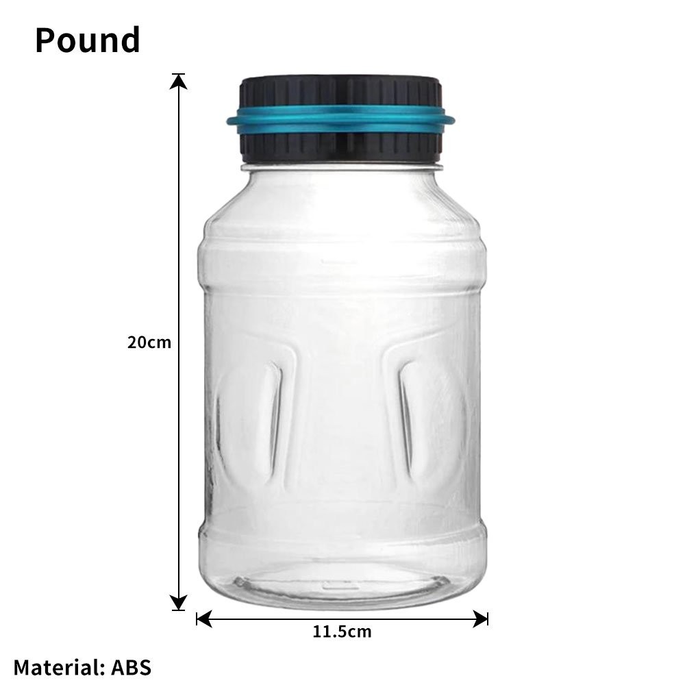 Electronic Digital LCD Coin Counter Counting Jar Money Saving Piggy Bank 1.8L JQ