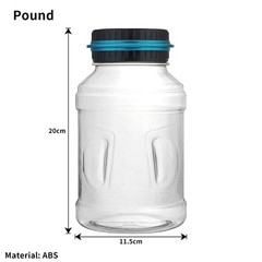 Electronic Digital LCD Coin Counter Counting Jar Money Saving Piggy Bank 1.8L JQ