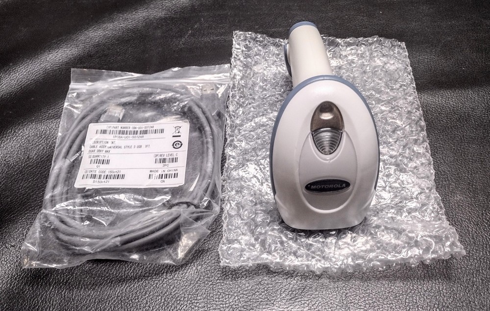 OB Motorola Symbol DS4208-HC0009BWR USB Wired 1D 2D Handheld Barcode Scanner