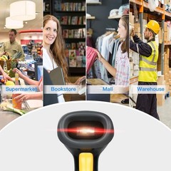 Lightweight Wired Barcode Scanner with High Compatibility for All Major Software