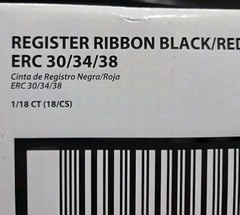 Register Ribbon Black/Red ERC 30/34/38 Unopened Plastic 27 Ribbons No Box