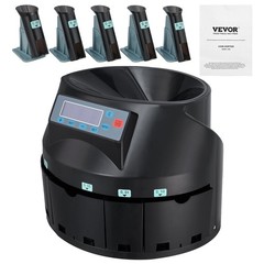 USD Coin Sorter Coin Counter Wrapper And Roller 300 Coins Min LCD Display