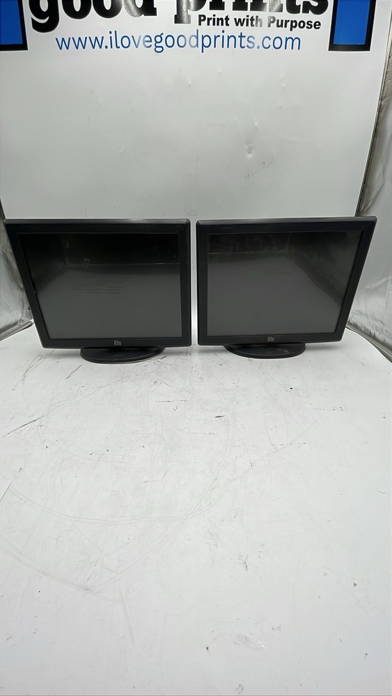 Elo ET1515L LCD Touchscreen POS Monitors Desktop Cash Register Lot of 2 For Part