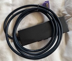 New Verifone Purple Multi-Port Ethernet Switch 2M Cable for MX915 24173-02-R