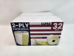 32 Rolls 2 Ply Kitchen Printer Paper White Yellow 3″ Wide x 95′ Feet Long Star