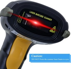 WoneNice USB Barcode Scanner Wired 1D Laser Reader Plug & Play