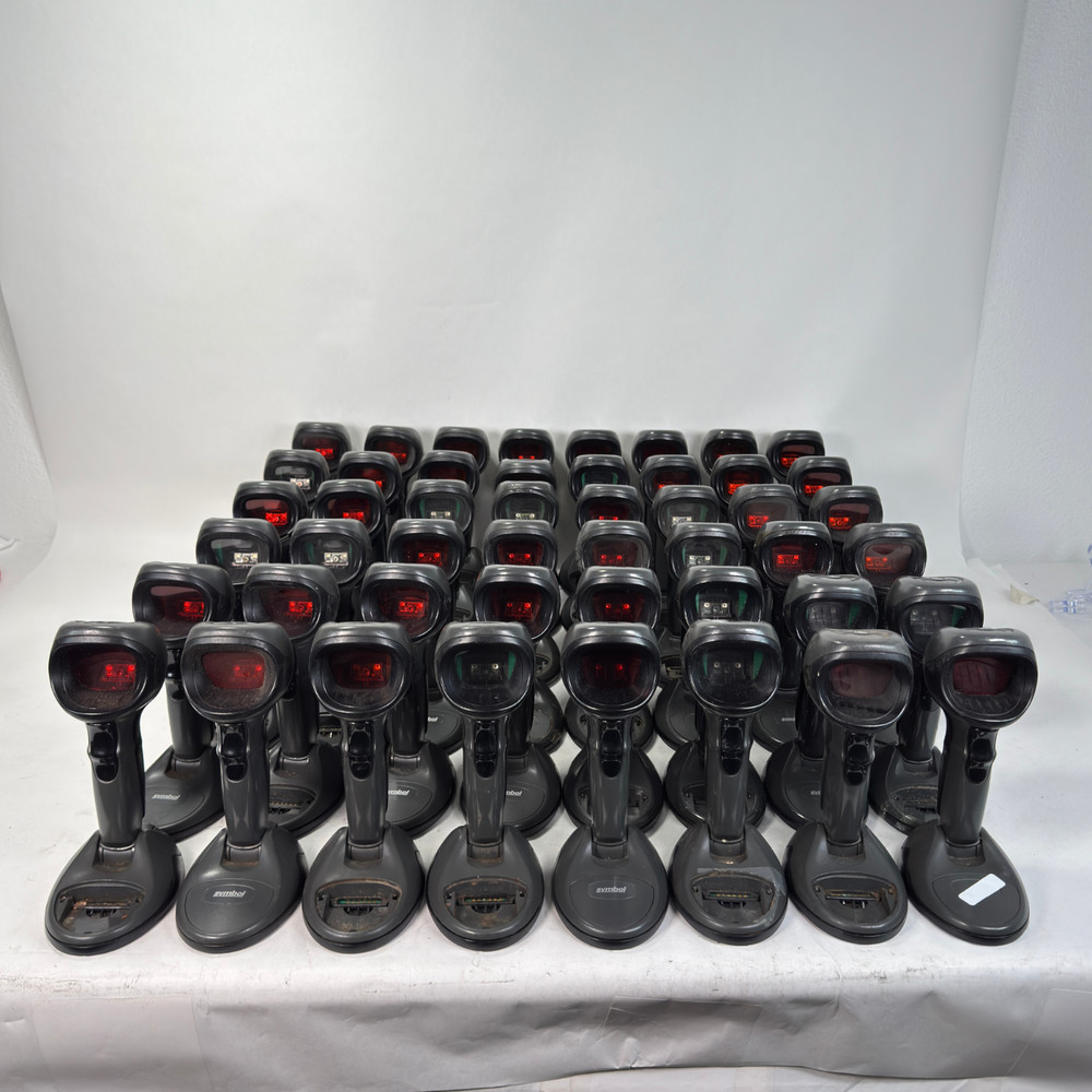 LOT OF 48 Symbol Motorola Zebra DS9808 2D QR Barcode Scanner As Is