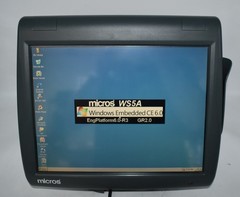 Micros Workstation System 5A POS Touchscreen Terminal 400814-101 WinCE 6.0 Read*