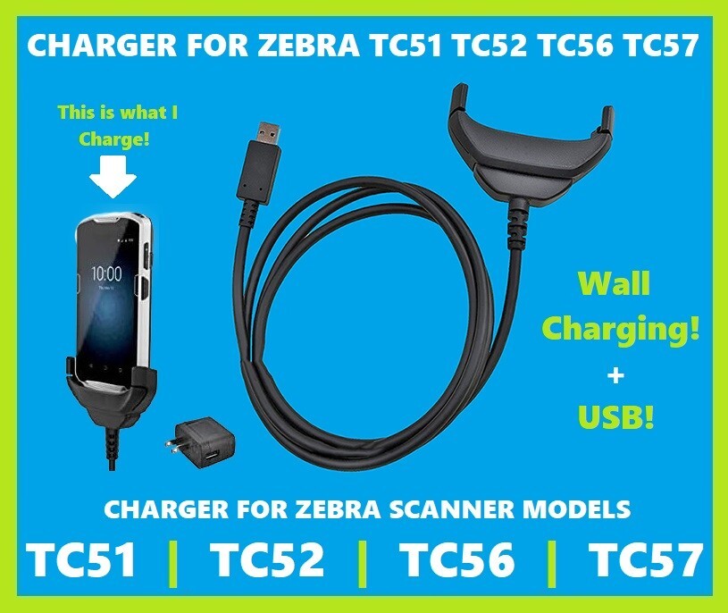 Charger Compatible with Zebra TC51, TC52, TC56, TC57 Android Scanners!🔥⭐