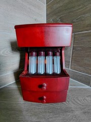 VTG MAGNIF Deluxe Coin Sorter/Battery Operated/Cherry wood finish
