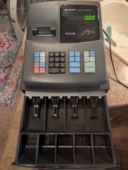 Practically New Sharp XA-106 Register And Verifone VX-510 Card Reader