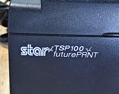 **Receipt Printer STAR TSP100 FUTURE PRINT THERMAL with wires**