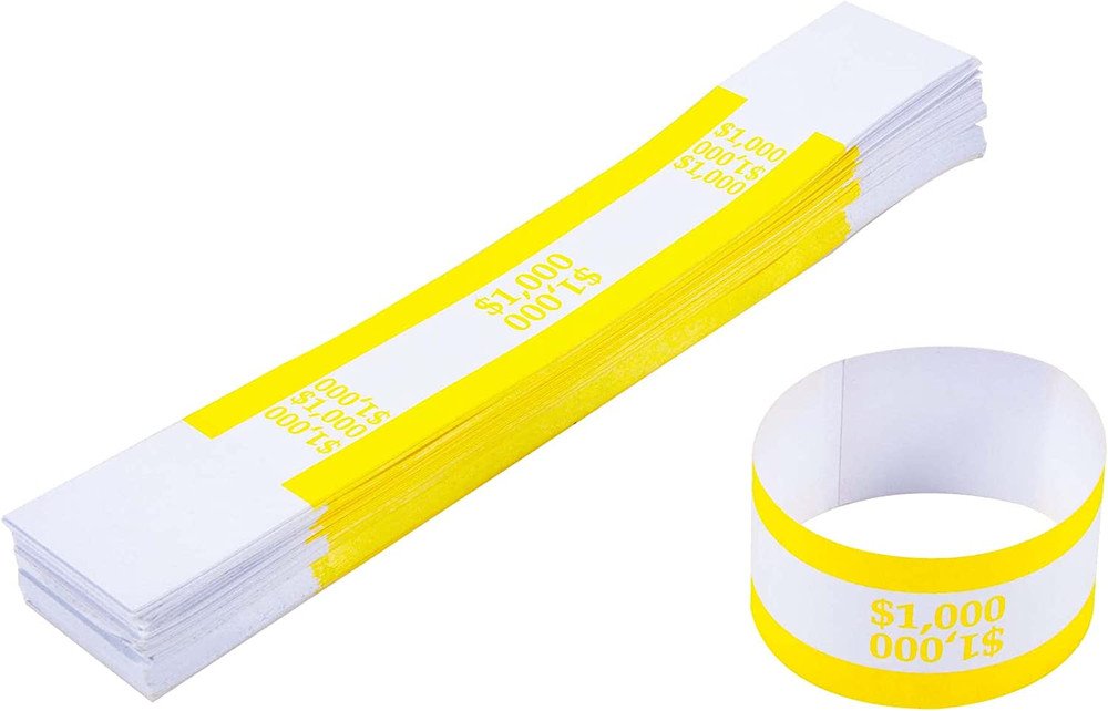 Currency Band Bundles Self Sealing Currency Straps Bands Money Bill Wrap
