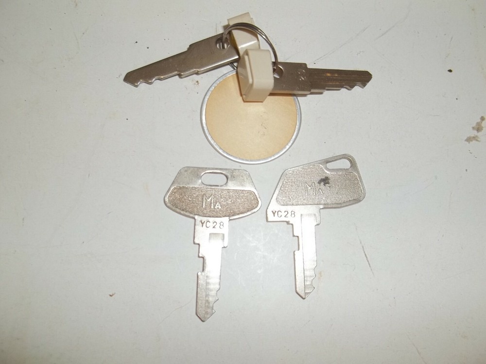 Vintage TEC Cash Register Keys MA YC28 & 29