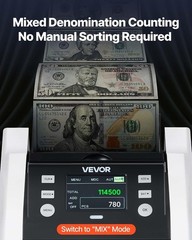 Mixed Denomination , Cash Counter with Value Count, UV/MG/IR/DD/DBL/HLF/CHN C…
