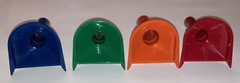 PM Company Color-Coded Coin Counting Tubes for Pennies Through Quarters (Set)